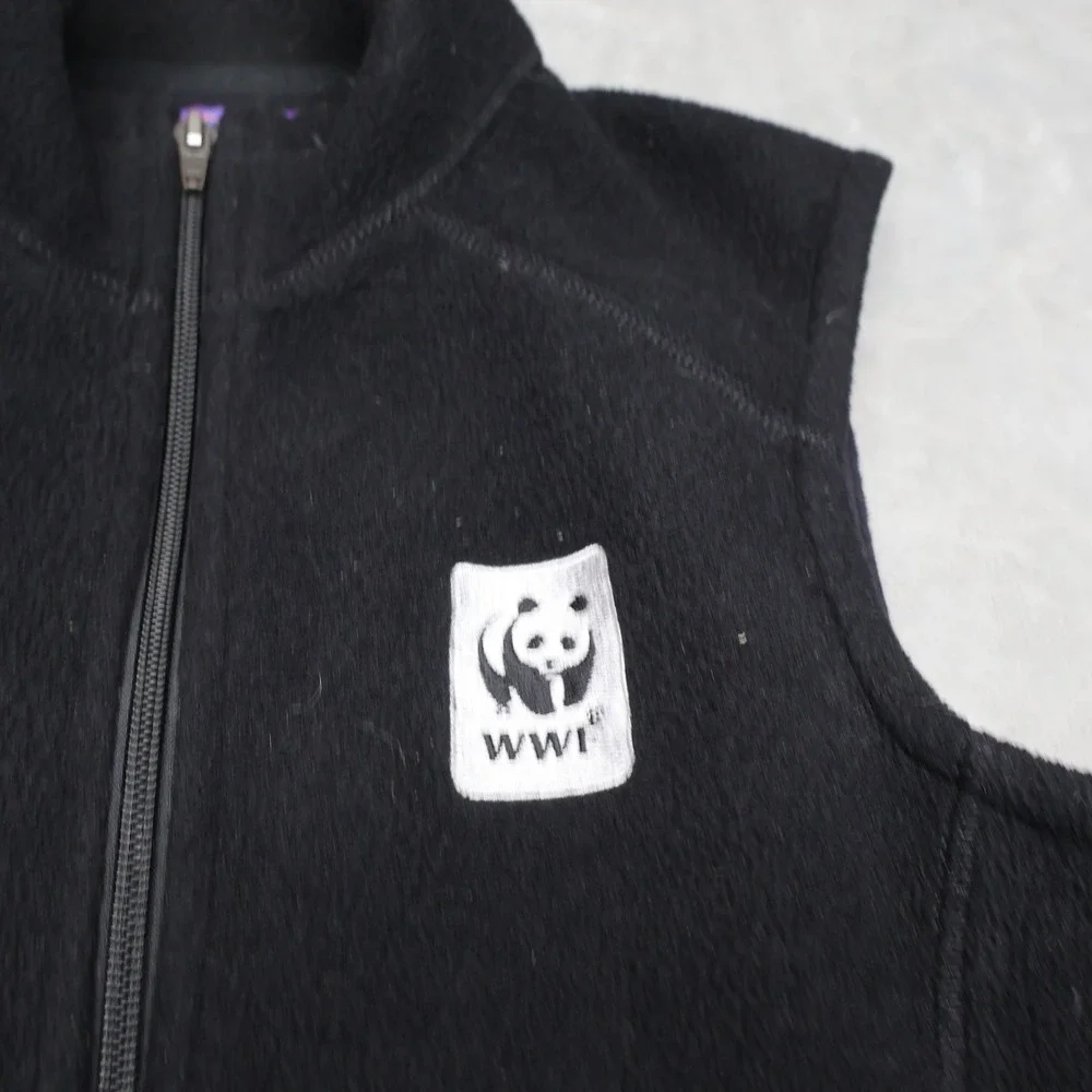 Patagonia Synchilla Vest Women Small Black Fleece  Full Zip Collectible LOGO VTG